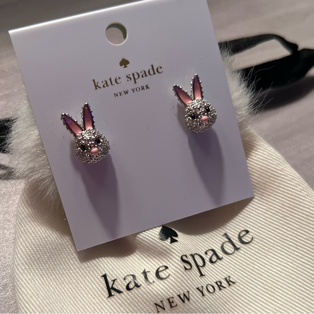 Kate Spade Bunny Puff Tail Earrings